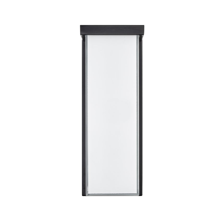 Millennium Lighting Sommar 14" Outdoor LED Wall Sconce, Black/White - 74201-PBK