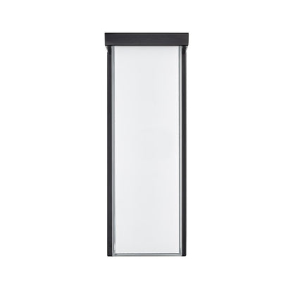 Millennium Lighting Sommar 14" Outdoor LED Wall Sconce, Black/White - 74201-PBK