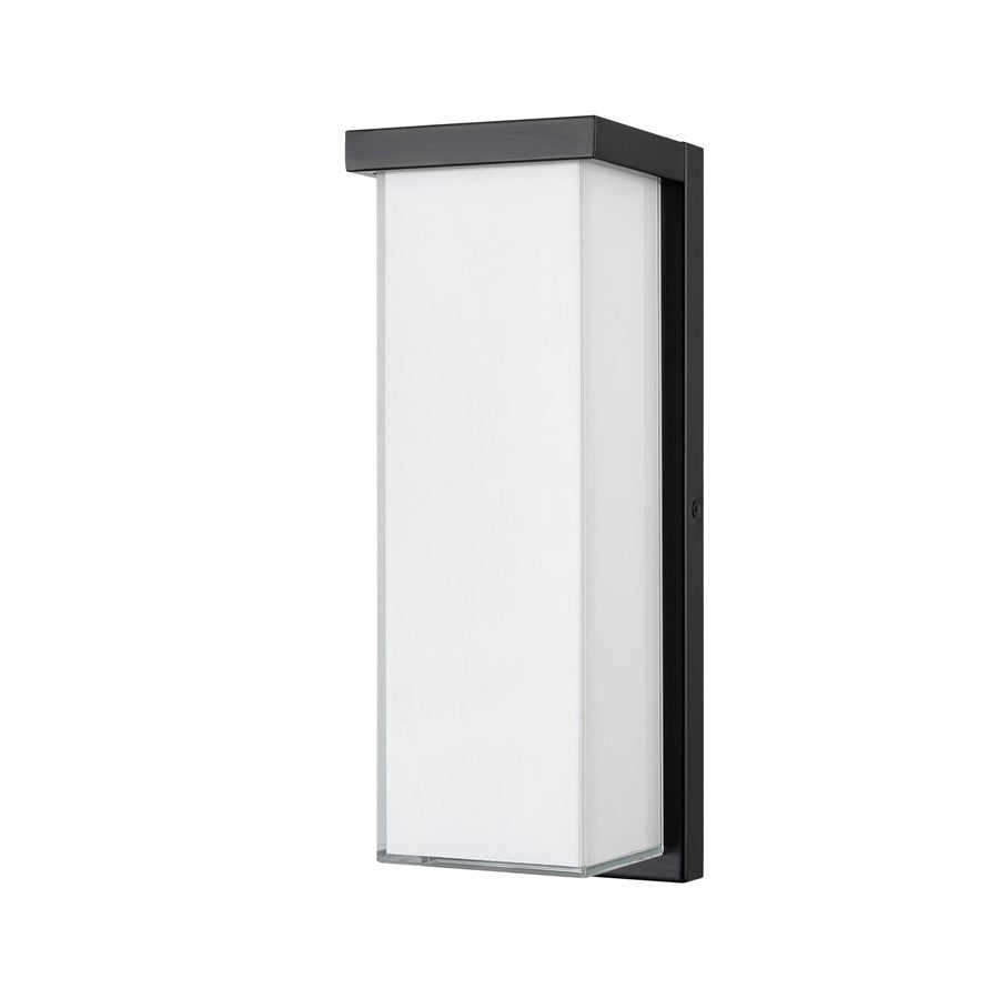Millennium Lighting Sommar 14" Outdoor LED Wall Sconce, Black/White