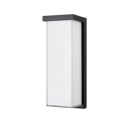 Millennium Lighting Sommar 14" Outdoor LED Wall Sconce, Black/White