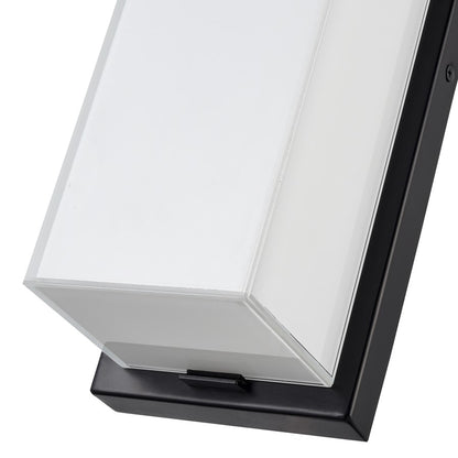 Millennium Lighting Sommar 14" Outdoor LED Wall Sconce, Black/White