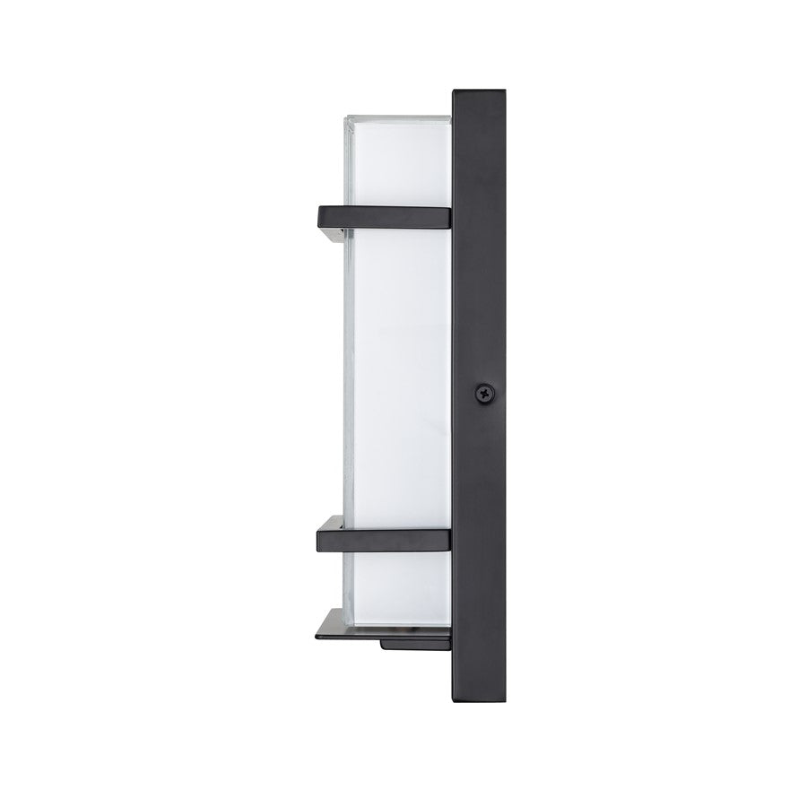 Millennium Lighting 11" Outdoor LED Wall Sconce, Black/White