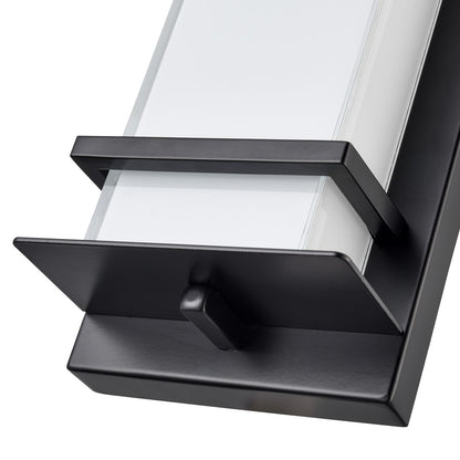 Millennium Lighting 11" Outdoor LED Wall Sconce, Black/White