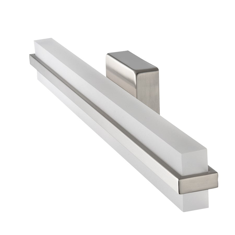 Millennium Lighting Troy Selectable 24" LED Vanity Light, Nickel/White