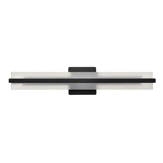 Millennium Lighting Troy Selectable 24" LED Vanity Light, Black/White - 7501-MB