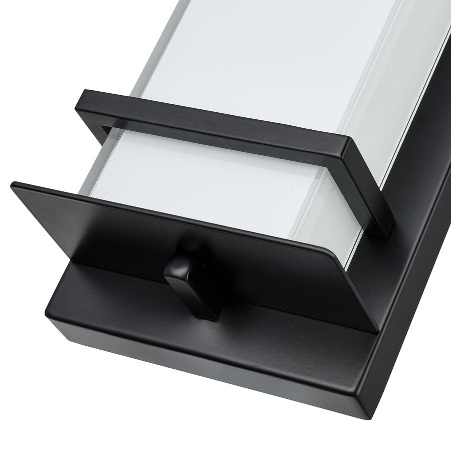 Millennium Lighting 16" Outdoor LED Wall Sconce, Black/White