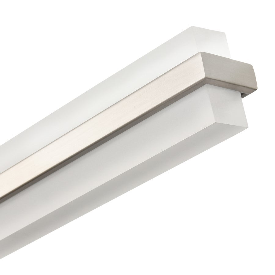 Millennium Lighting Troy Selectable 32" LED Vanity Light, Nickel/White