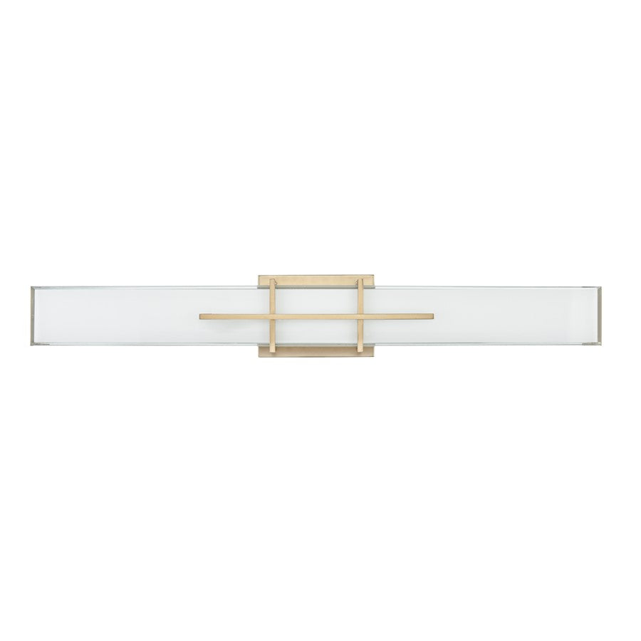 Millennium Lighting Tocco Selectable 32" LED Vanity Light, Gold/White - 7771-MG