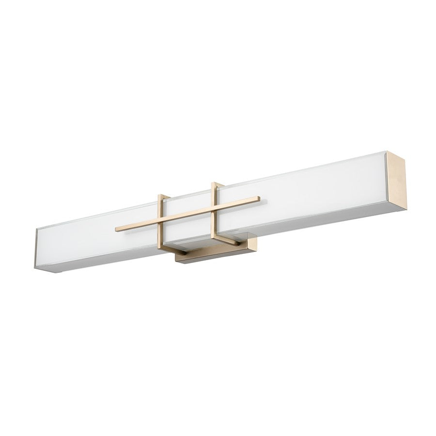 Millennium Lighting Tocco Selectable 32" LED Vanity Light, Gold/White