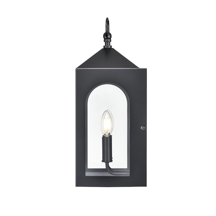 Millennium Lighting Bratton 2Lt 19" Outdoor Wall Sconce, Black/Clear