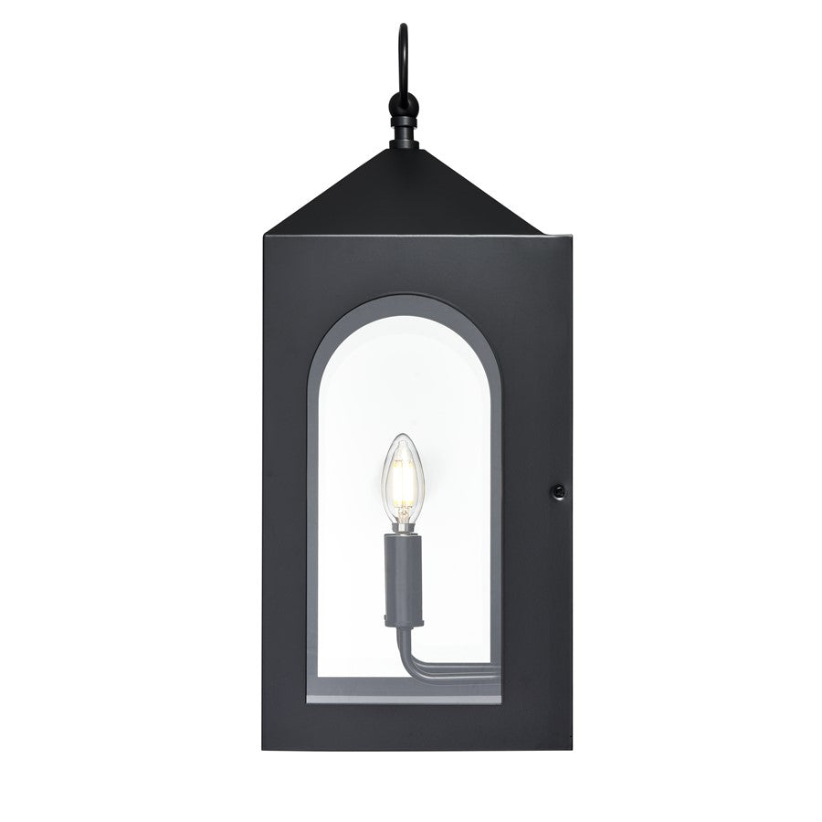 Millennium Lighting Bratton 2Lt 23" Outdoor Wall Sconce, Black/Clear