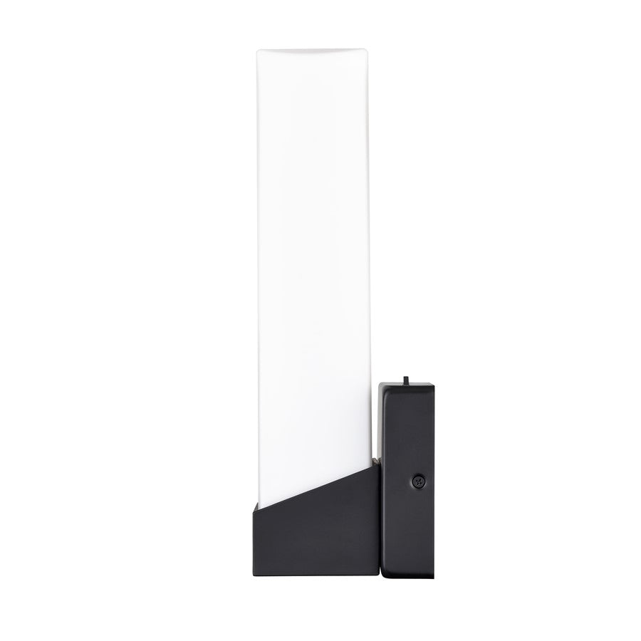 Millennium Selectable 13" LED Outdoor Wall Sconce/Square, Black/White