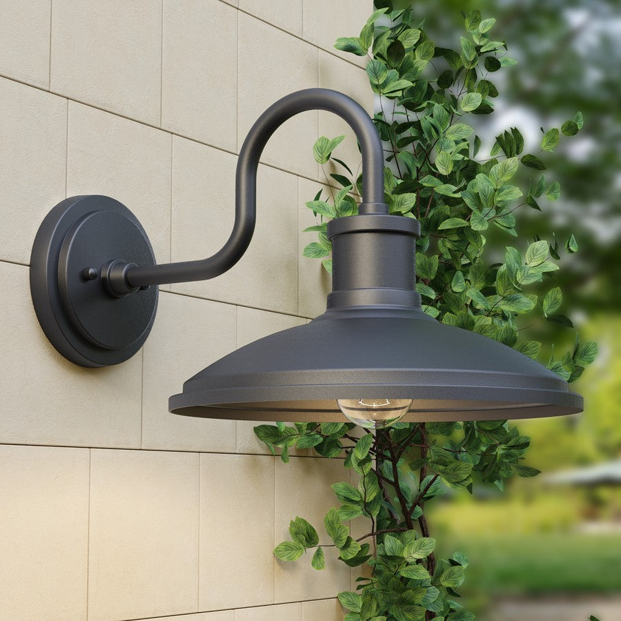 Millennium Calhoun 10" High 1Lt Outdoor Wall Sconce, Black/