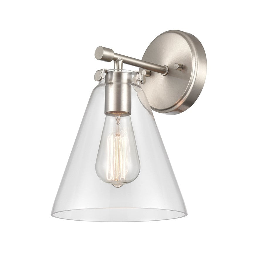 Millennium Lighting Aliza 1 Light Wall Sconce, Brushed Nickel