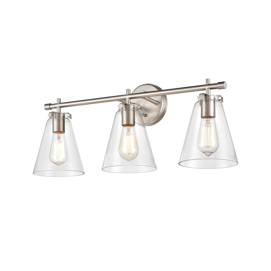 Millennium Lighting Aliza 3Lt Vanity, Brushed Nickel