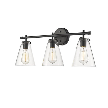 Millennium Lighting Aliza 3Lt Vanity, Black - 8123-MB