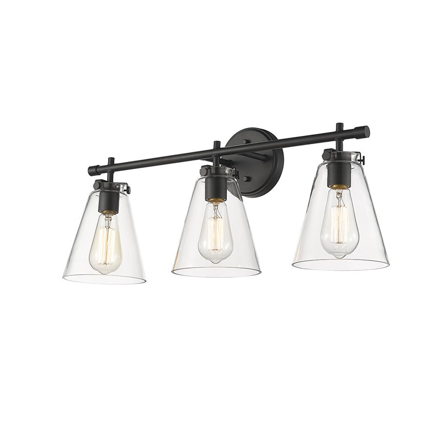Millennium Lighting Aliza 3Lt Vanity, Black