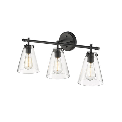 Millennium Lighting Aliza 3Lt Vanity, Black