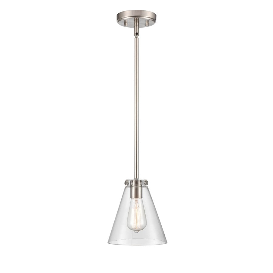 Millennium Lighting Aliza 1Lt Mini-Pendant, Brushed Nickel - 8131-BN