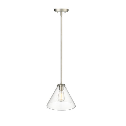 Millennium Lighting Aliza 1Lt Pendant, Brushed Nickel - 8141-BN