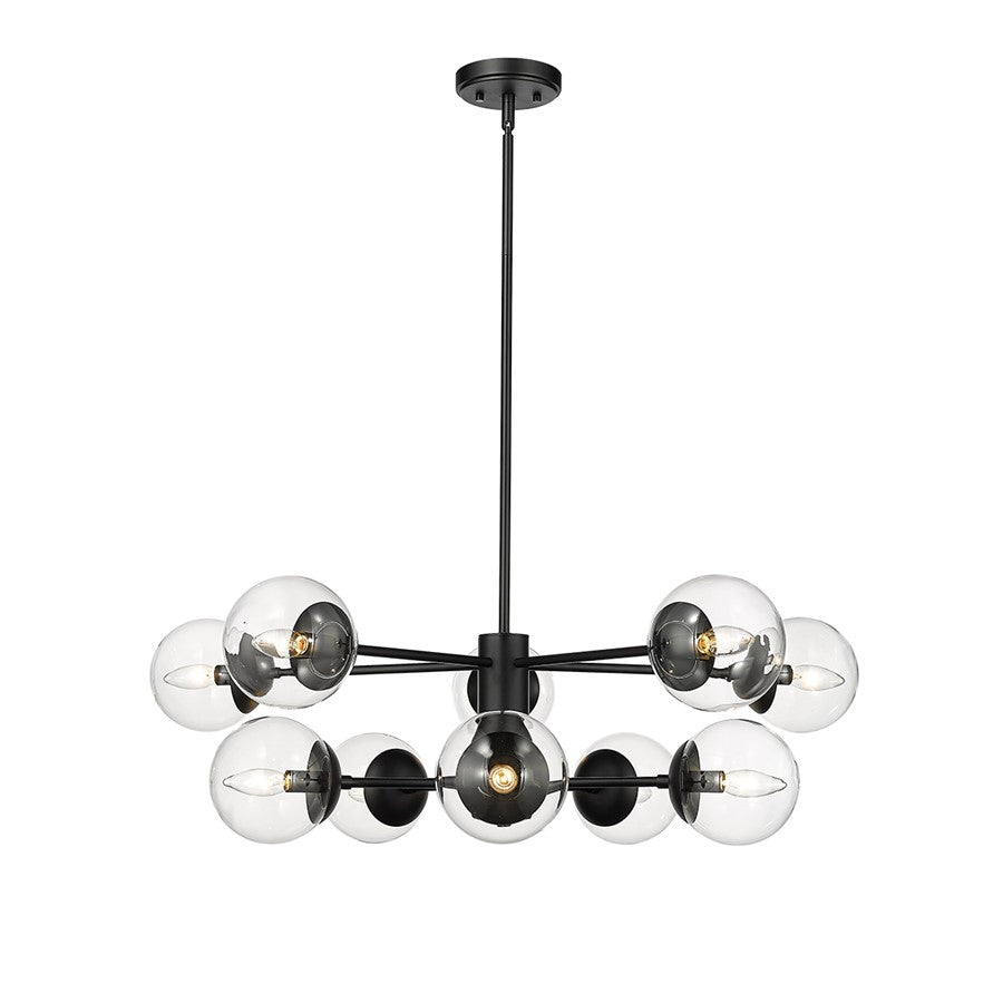 Millennium Lighting Avell 1Lt Chandelier, Black - 8150-MB