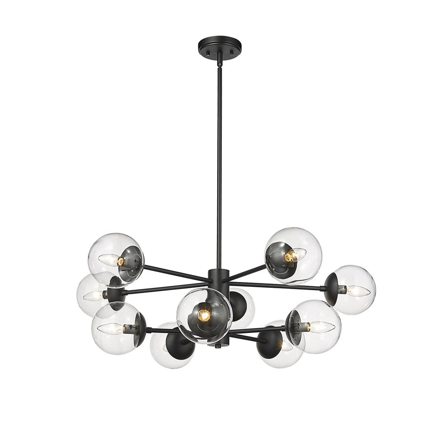 Millennium Lighting Avell 1Lt Chandelier, Black