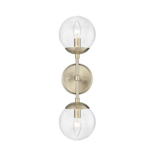 Millennium Lighting Avell 2Lt Wall Sconce, Modern Gold - 8152-MG