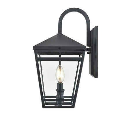 Millennium Lighting Seager 2Lt 16" Outdoor Wall Sconce, Black