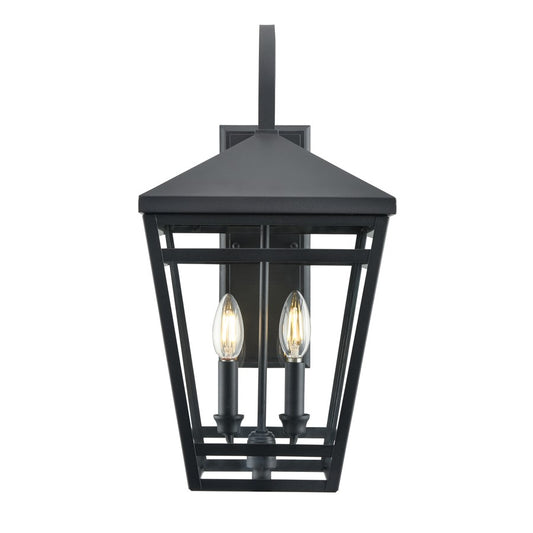 Millennium Lighting Seager 2Lt 20" Outdoor Wall Sconce, Black - 82103-TBK