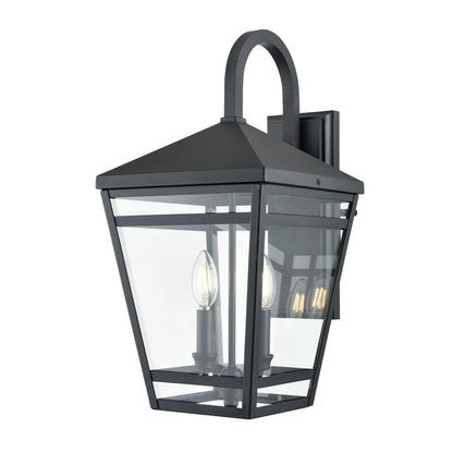 Millennium Lighting Seager 2Lt 20" Outdoor Wall Sconce, Black