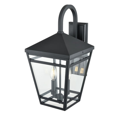 Millennium Lighting Seager 2Lt 20" Outdoor Wall Sconce, Black