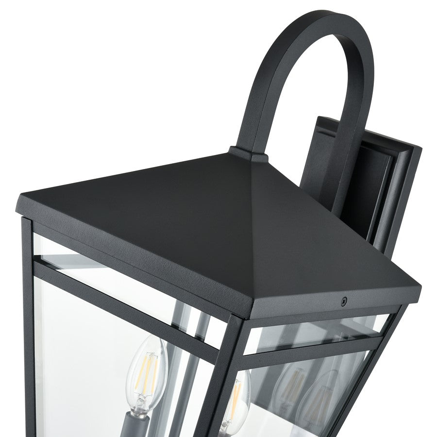 Millennium Lighting Seager 2Lt 20" Outdoor Wall Sconce, Black