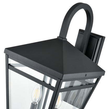 Millennium Lighting Seager 2Lt 20" Outdoor Wall Sconce, Black