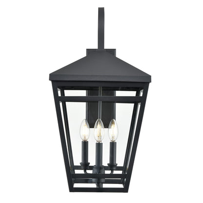 Millennium Lighting Seager 3Lt Outdoor Wall Sconce, Textured Black - 82104-TBK