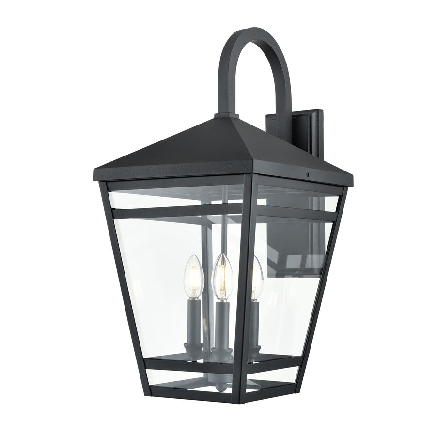Millennium Lighting Seager 3Lt Outdoor Wall Sconce, Textured Black