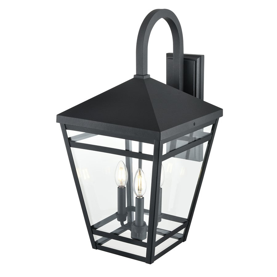Millennium Lighting Seager 3Lt Outdoor Wall Sconce, Textured Black
