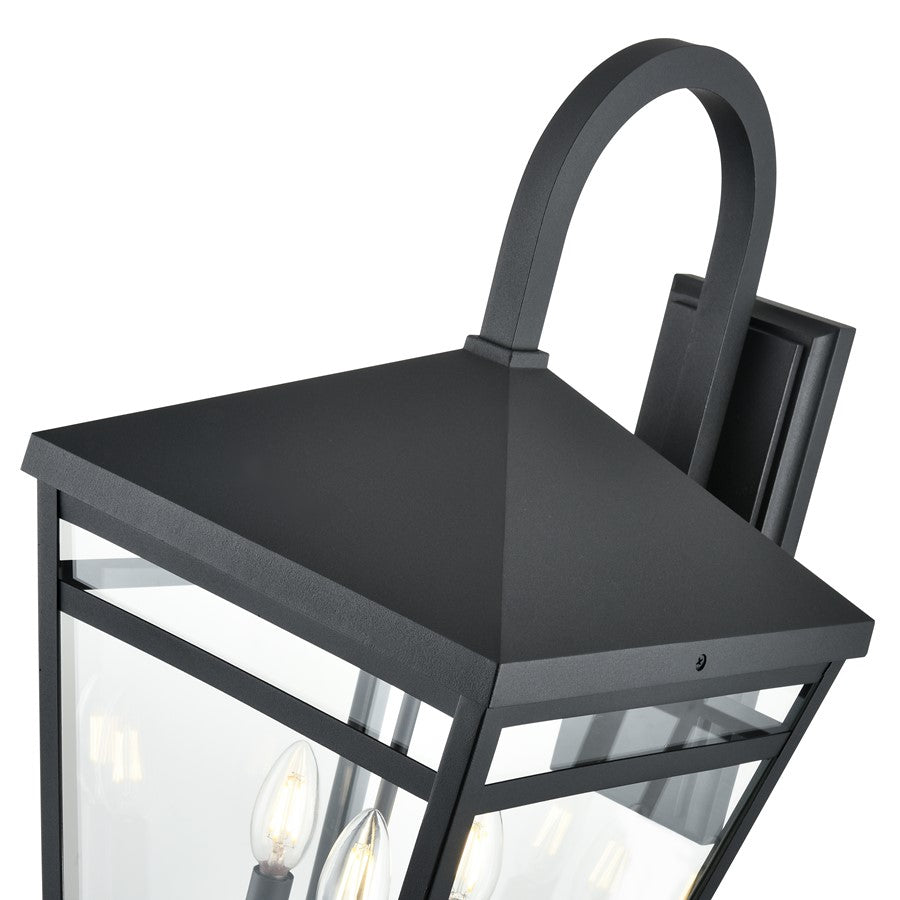 Millennium Lighting Seager 3Lt Outdoor Wall Sconce, Textured Black