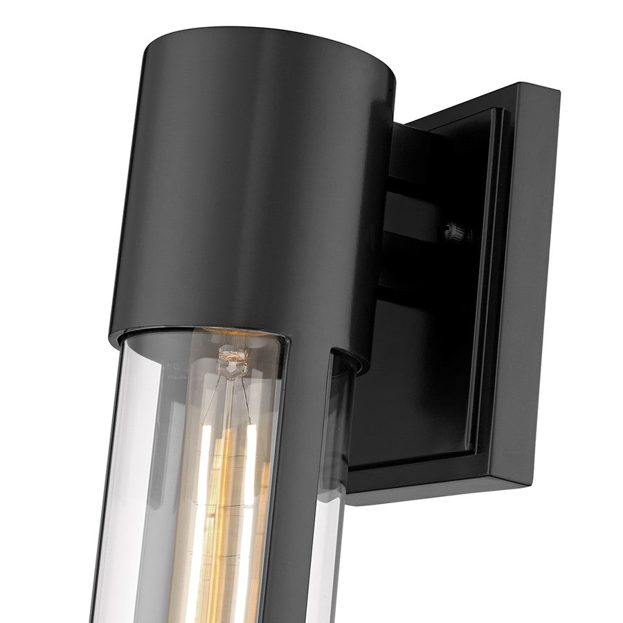 Millennium Lighting Hester 1Lt 12" Outdoor Wall Sconce, Black