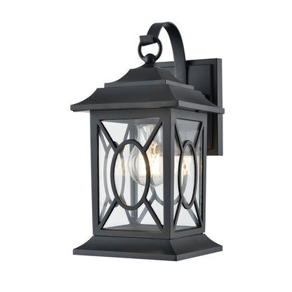 Millennium Lighting Allbert 1Lt Outdoor Wall Sconce, Black