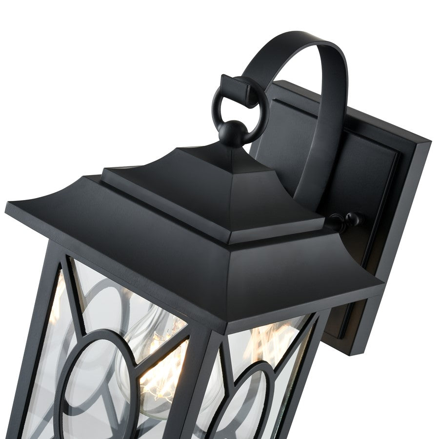 Millennium Lighting Allbert 1Lt Outdoor Wall Sconce, Black