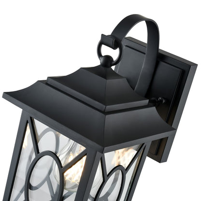 Millennium Lighting Allbert 1Lt Outdoor Wall Sconce, Black