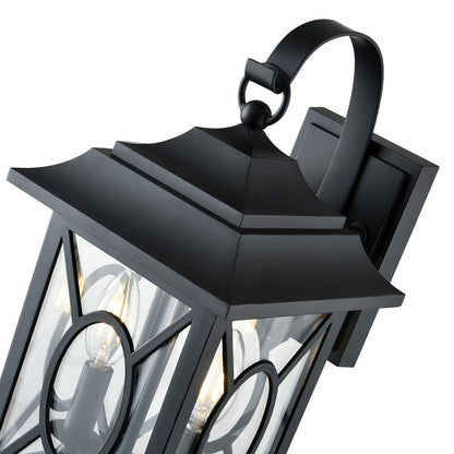 Millennium Lighting Allbert 2Lt Outdoor Wall Sconce, Black