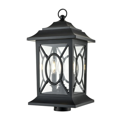 Millennium Lighting Allbert 3Lt Outdoor Post Lantern, Black