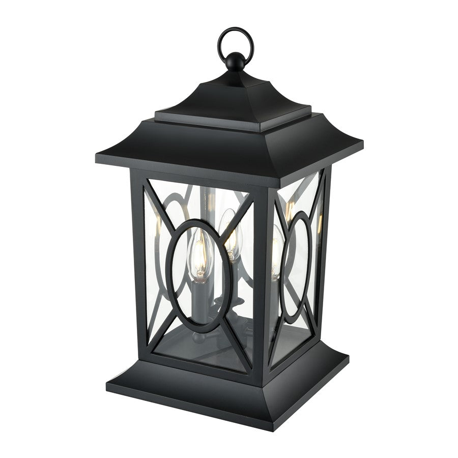 Millennium Lighting Allbert 3Lt Outdoor Post Lantern, Black