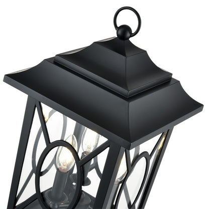 Millennium Lighting Allbert 3Lt Outdoor Post Lantern, Black
