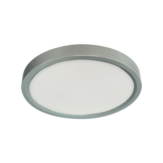 RP Lighting 1Lt 7" Ultra Slim Rnd Disk 14W, NK/Frosted - 8536-1BN-90-5CCT