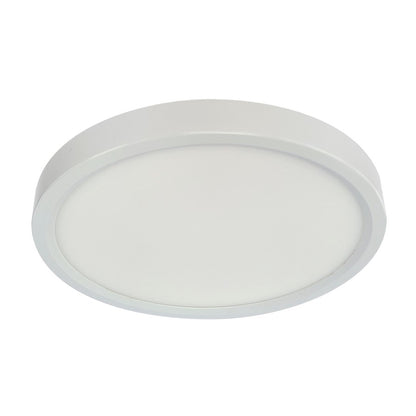 RP Lighting 7" Ultra Slim Round Disk 14W/3K, White/Frosted - 8536-1WH-90-3K