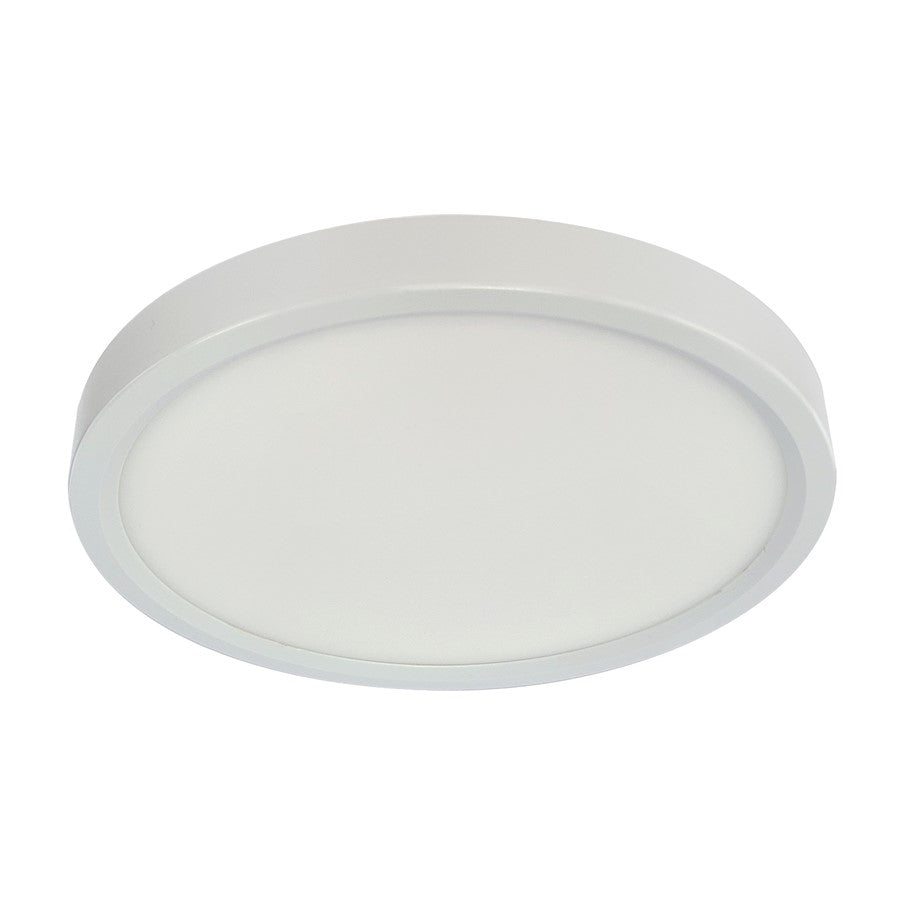 RP Lighting 7" Ultra Slim Round Disk 14W 90CRI, Wht/Frosted - 8536-1WH-90-5CCT