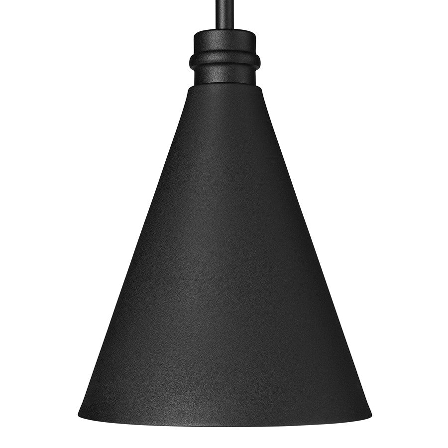 Millennium Lighting Axston 1Lt 12" Outdoor Hanging Lantern, Black