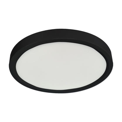 RP Lighting 5" Ultra Slim Round Disk 12W, Black - 8739-1BK-90-3K